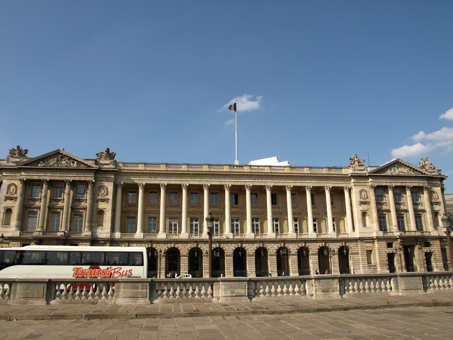 French Flag Over the French Naval Ministry